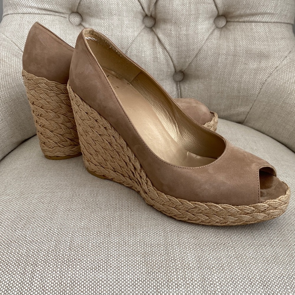 Stuart Weitzman Wedge Peep Toe